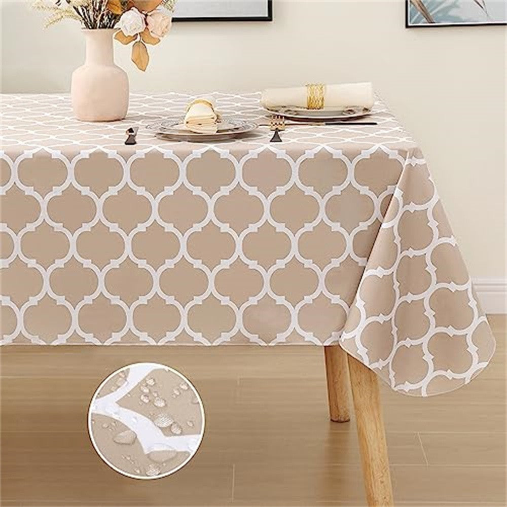 Kitinjoy Rectangular Tablecloth PVC House Table Cloth Waterproof Table Mat For Coffe Table Banquet Decoration Dining Table Cover