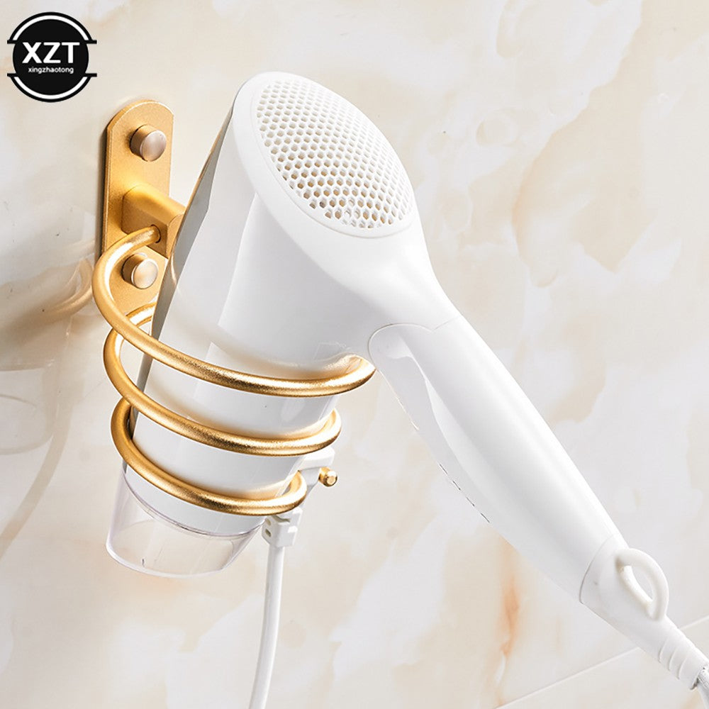 Suporte Organizador de Secador de Cabelo de Alumínio para Banheiro, Suporte de Secador de Cabelo e Chapinha, Prateleiras de Parede, Acessórios para Secador