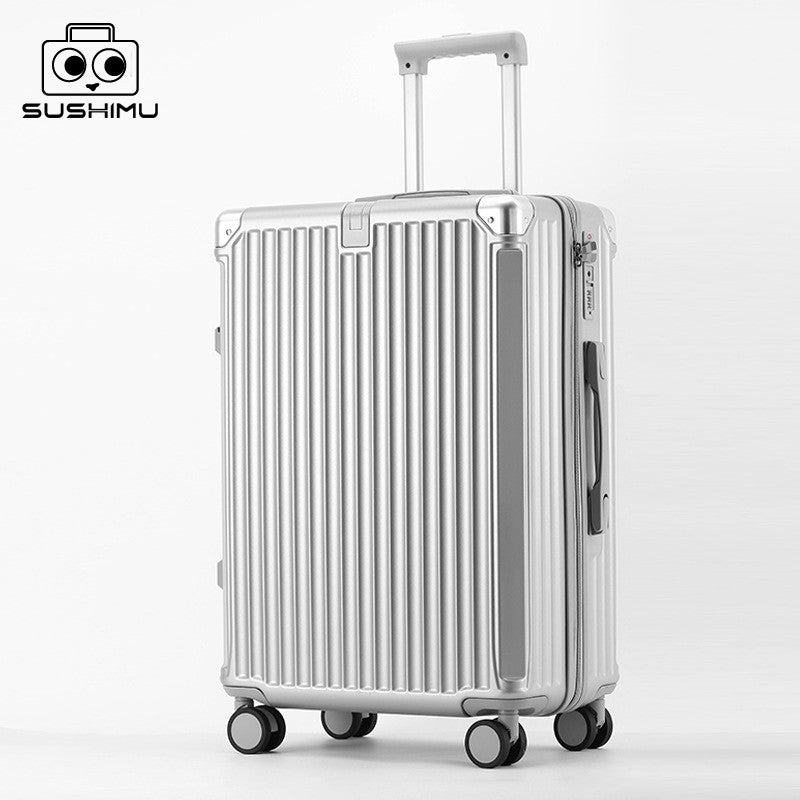 SUSHIMU Suitcase  Travel Suitcase Men 20 24 26 Carry-On Luggage Women PC   Frame Trolley Case