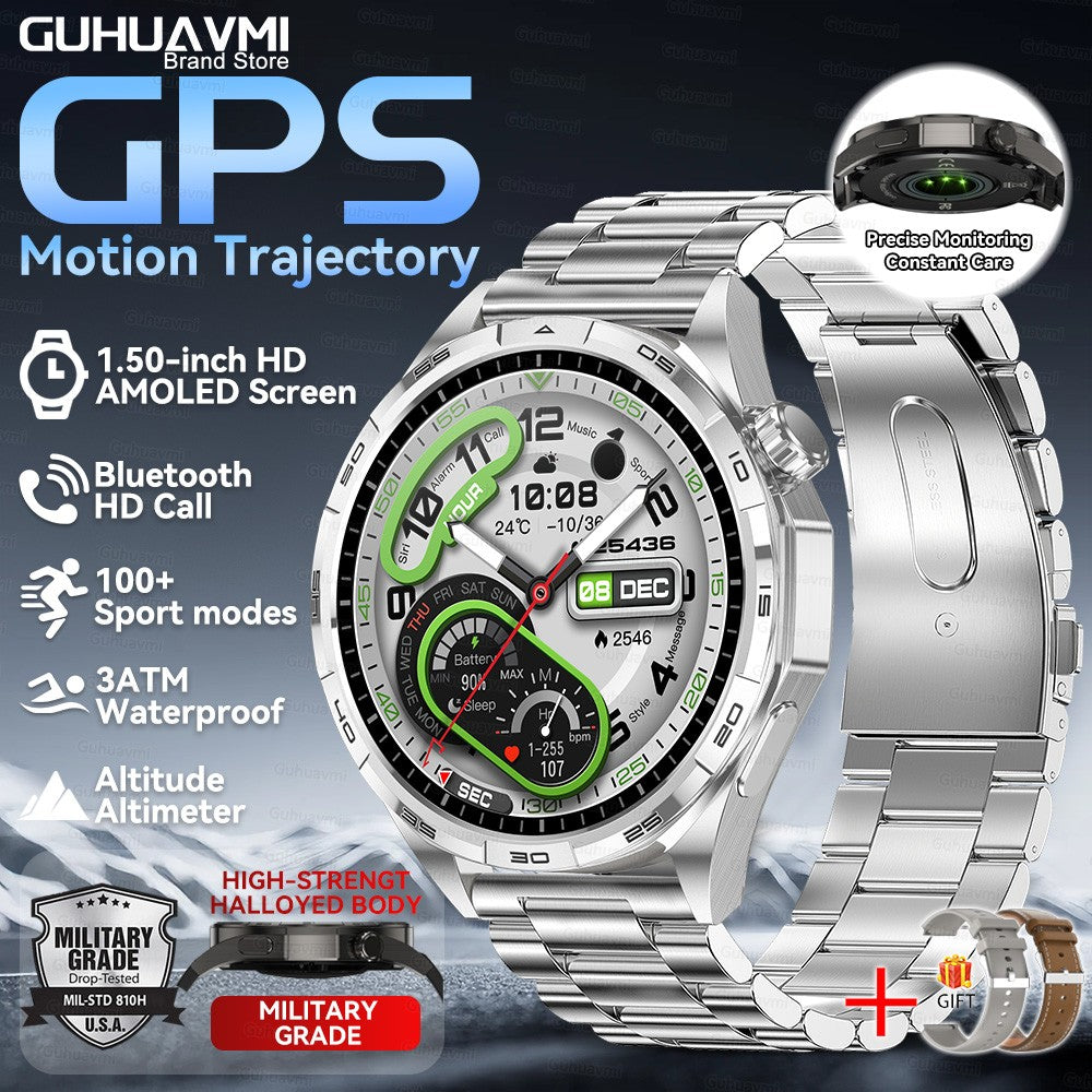 Smartwatch 2026 Novo Watch 6 Pro Masculino Tela HD AMOLED GPS Trajetória de Movimento Frequência Cardíaca Chamada Bluetooth SmartWatch IP68 à prova d'água