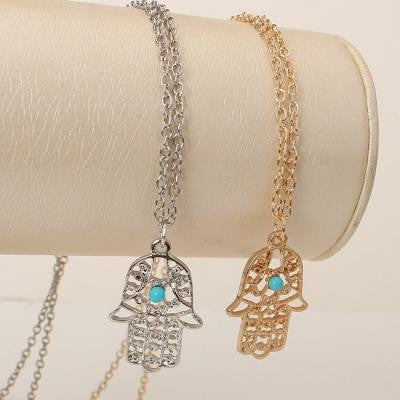2025 Novo Colar de Moda Design Feminino Simples Simples de Metal Redondo Colar Vendas por Atacado