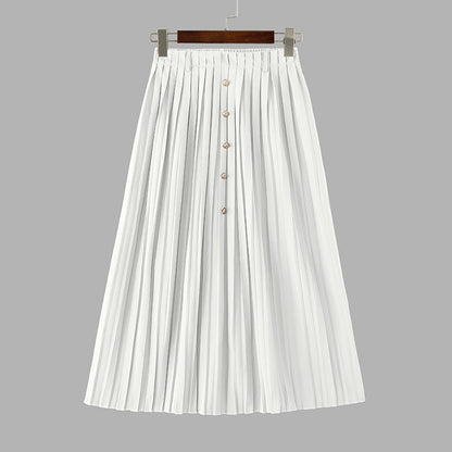 Autumn Skirts Plus Size 2025 ZANZEA Elegant Women High Waist Party Pleated Skirt Jupes Stylish Solid A-line OL Work Faldas Saia