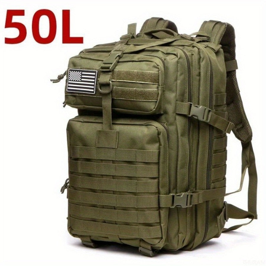 Mochila Tática Elite 50L/30L | Mochila de Trabalho e Militar 3X Mais Forte | Resistente e de Alta Durabilidade | Mochila de Sobrevivência MOLLE de 3 Dias
