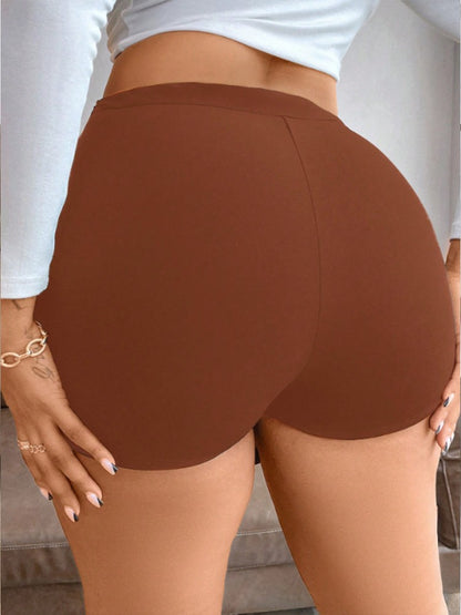 Plus Size Women's High Waist Pleated Button Skirt Asymmetric Skirt Shorts Bandage Spicy Style Best Choice in Summer