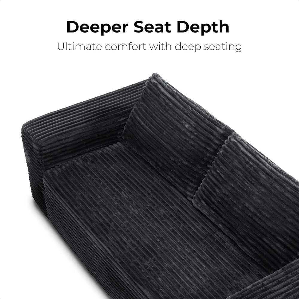 LIKIMIO 71" Loveseat Sofa, Comfy Deep Seat, No Assembly, Sofa in a Box, Modern Small Couch with Plush Fabric for Living Room