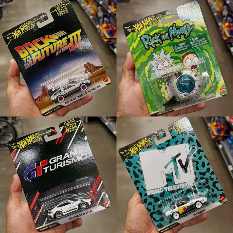 Hot Wheels Premium Réplica de Entretenimento Nave do Rick de Rick e Morty Brinquedo Colecionável de Metal Fundido Modelo Veículo Presentes