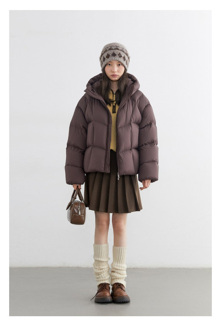 CHIC VEN Women Pleated Skirt High Waist Casual Preppy Style A-line Thick Mini Skirt for Girl Autumn Winter 2025 Ladies Clothing