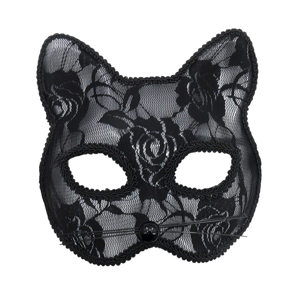 Cat Face Masquerade Mask Black White Lace Costume Accessories Costume Party Accessories Fun Prop Women Lace Mask Cosplay Event