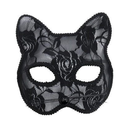 Cat Face Masquerade Mask Black White Lace Costume Accessories Costume Party Accessories Fun Prop Women Lace Mask Cosplay Event