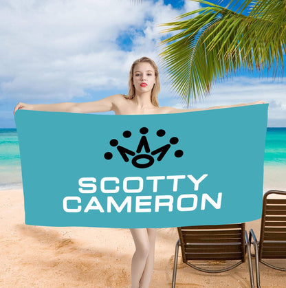 Beach Towel S-Scotty C-Cameron Printed Towel White thread One Piece Anime Bath Towel 75x150cm Bathroom Shower Washcloth Home