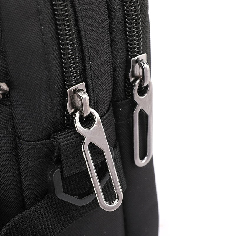 Waist Pack Men's Casual Travel Purse Waterproof Belt Zipper Tactical Outdoor Fanny Pack Phone Pocket Chest Sling Bag