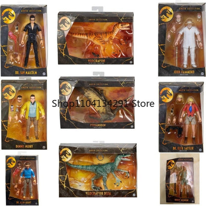 Coleção Original Jurassic World Amber Collection Edição Limitada JURASSIC PARK Boneco de Ação Dinossauro Brinquedo Presente de Aniversário