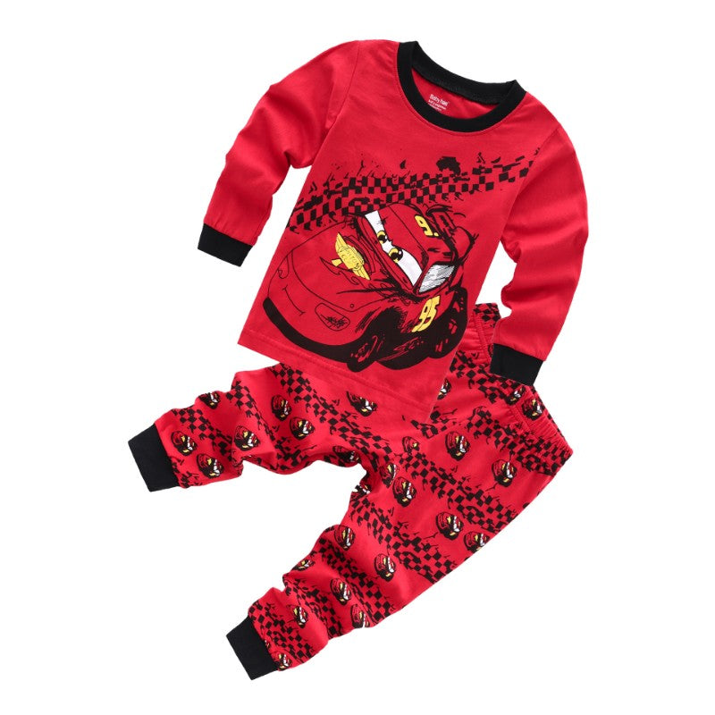 Pijama Infantil Disney Pixar Carros, Pijama de Algodão, Anime Desenho Animado, Fantasia Cosplay para Crianças, Moletom com Calça para Meninos e Meninas, Presente de Natal para Crianças