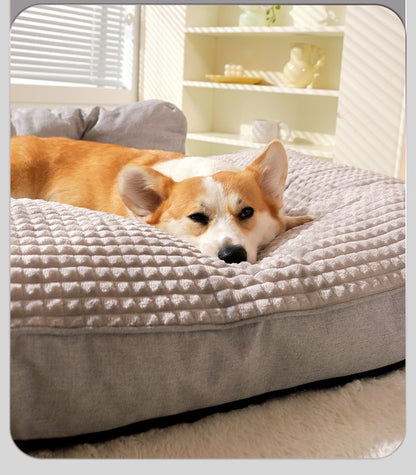 Sofá para Cachorros Grandes Confortável Outono e Inverno Golden Retriever Cama Grande e Profunda para Cães Gatos Canil Ninho de Estimação