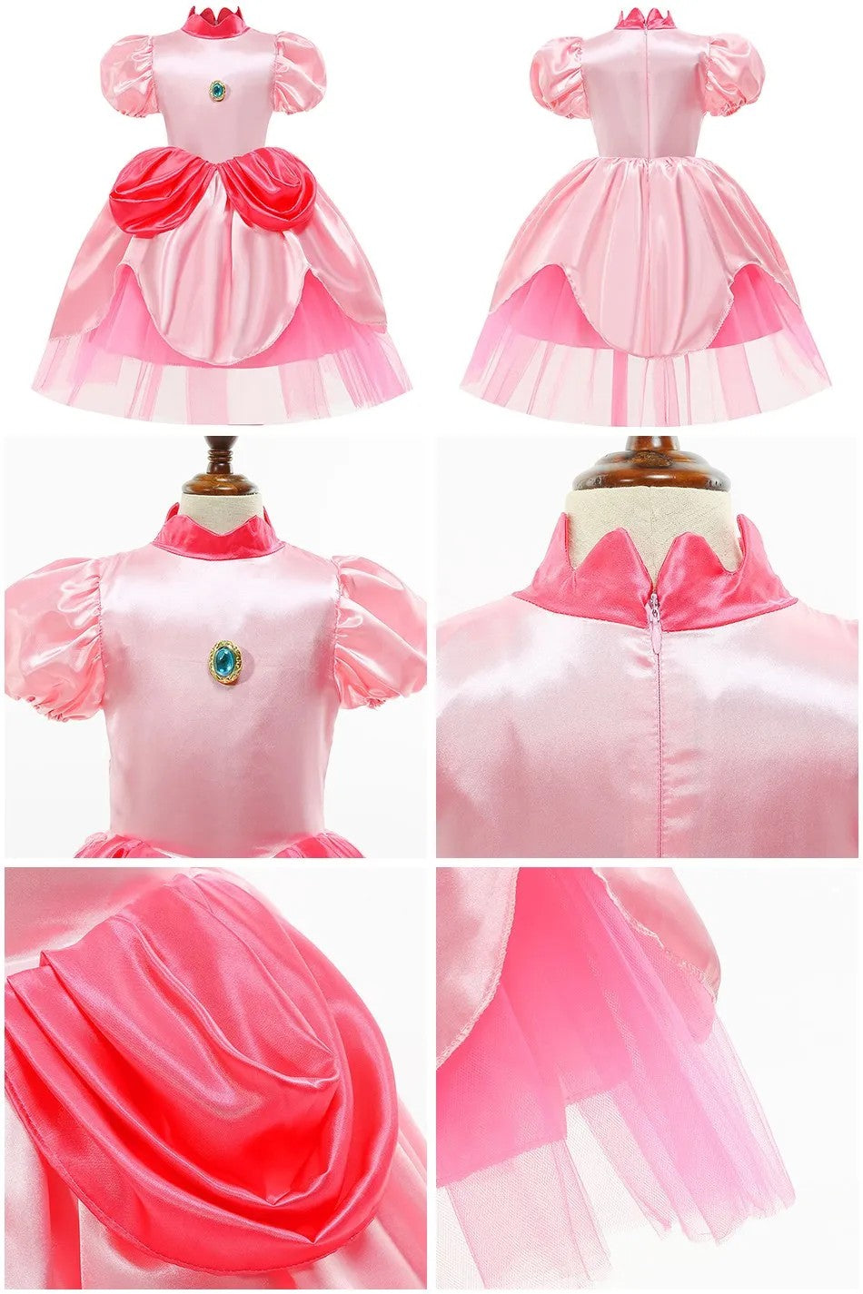 2026 New movie summer Cartoon Daisy Princess Peach Dress performance Cosplay Daisy Dressup Halloween Carnival Party Outfits