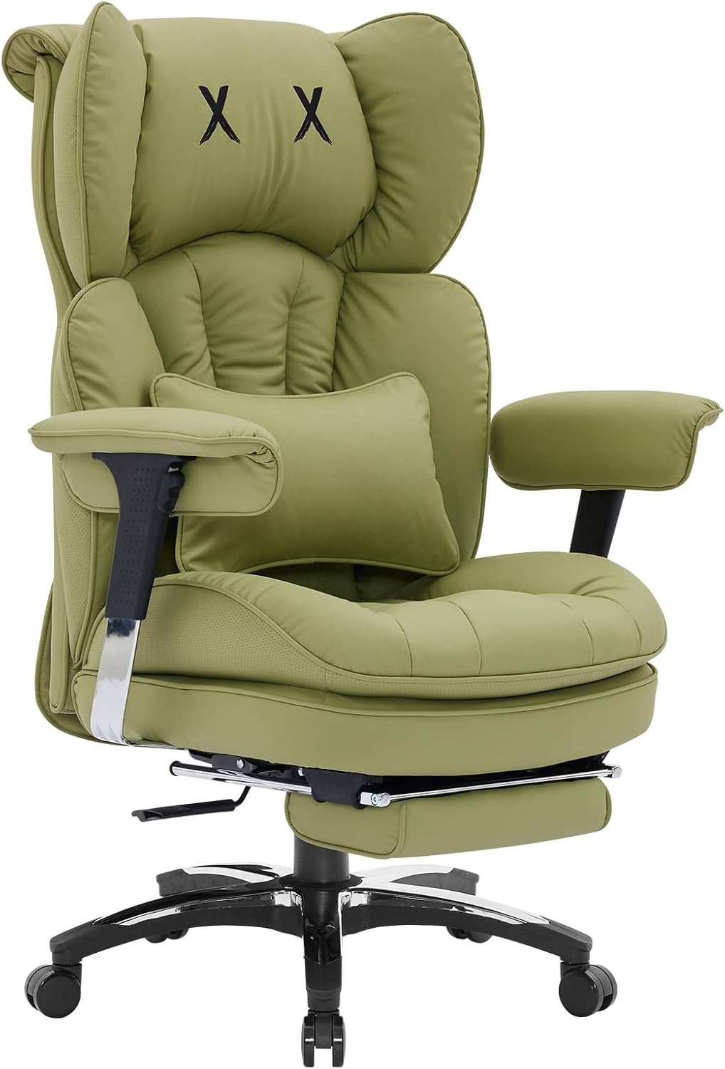 Cadeira de Escritório Grande e Alta para 400lbs, Cadeira de Escritório Executiva Ergonômica de Encosto Alto com Apoio para os Pés, Cadeira de Mesa de Computador Larga para Home Office