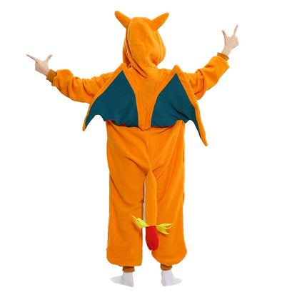 Dragon Cosplay Boys Girls Halloween Costume Anime Onesies Party Jumpsuit Festival Gift Funny Cute Clothes Button Closure