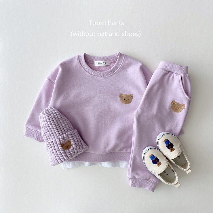 Conjuntos de roupas de bebê de uma peça para meninas recém-nascidas, macacão de manga comprida "Little Brother" para bebês meninos, conjunto de roupas para bebês meninos