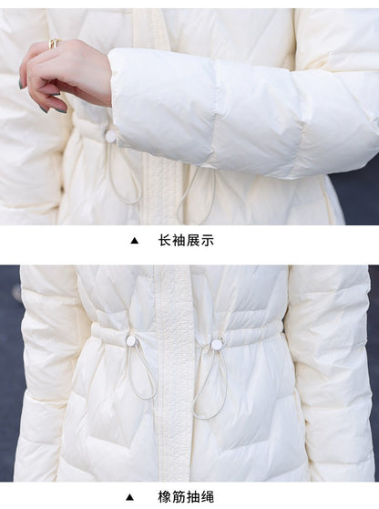 Down For Women, Lightweight Short, 2024 Winter New Collection, Waist Cinching And Warm, Duck Down Slim Fit, Korean Version