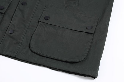 mens hunting classic olive casual waterproof rain clothing beadnell winter ashby bedale un-wax coat parka women beaufort jacket