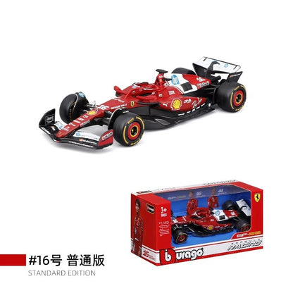 Novidade em Estoque Bburago Série F1 2025 1:43 2025 F1 Sf-25 Leclerc Rb21 Verstappen Mcl39 W16 Modelo Miniatura de Liga Brinquedos Personalizados Presentes