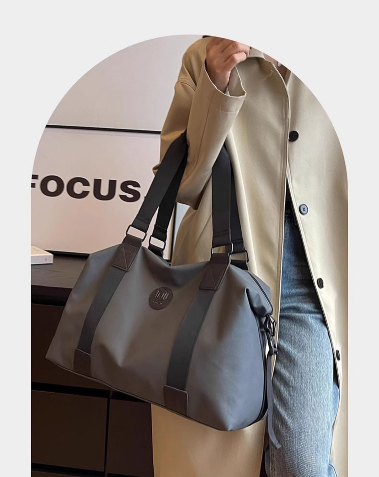 Lightweight Large-Capacity Travel Bag Women's Short-Distance Duffel Men's Business Handbag Sports Fitness Backpack for On-the-Go