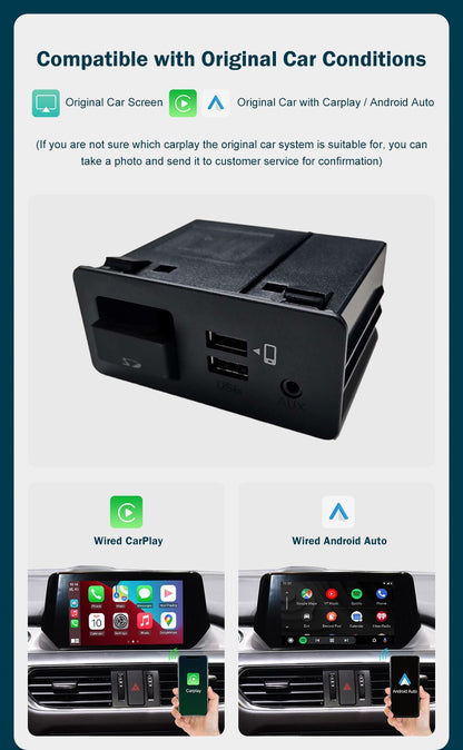 Adaptador USB CarPlay e Android Auto com fio para Mazda 6 2 3 CX3 CX5 CX9 MX5 2016-2020 com sistema Mazda Connect