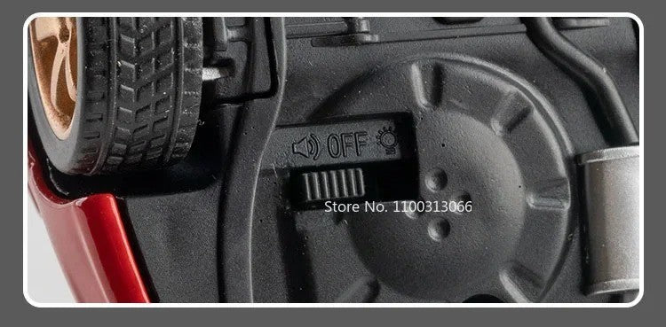 1:32 Subaru Impreza Modelo de Brinquedo de Carro Esportivo de Liga Leve, Carro Superesportivo em Miniatura Fundido com Luz e Som, Portas que Abrem e Fricção para Presentes Infantis