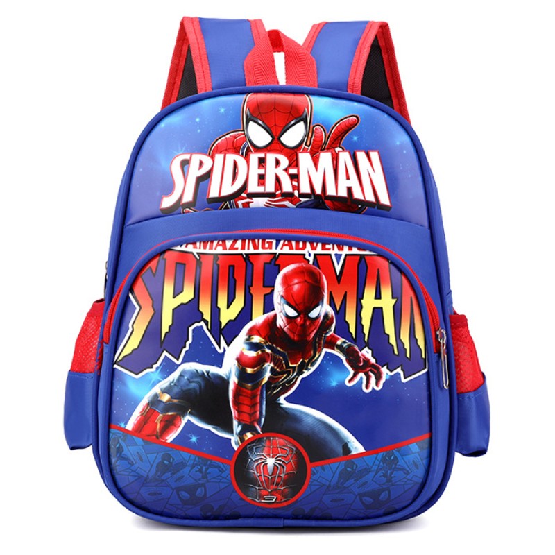 Mochila Infantil Nova Disney  Minibolsa Escolar Meninas e Meninos Linda Bolsa de Ombro Desenho Animado Homem-Aranha Mochila Infantil