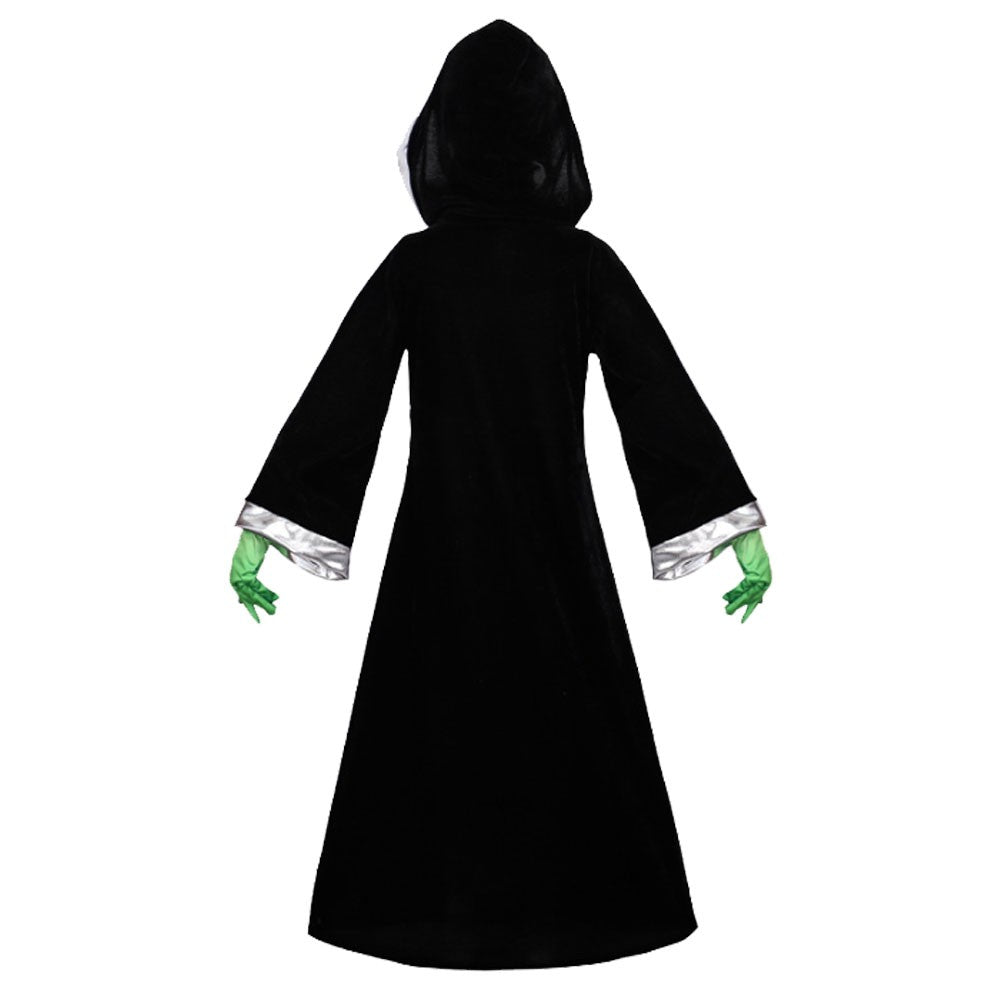 ET Alien Cosplay Costume Zentai Jumpsuit ET Universe Lord Costume Evil Horror Scary Mask Halloween Carnival Mask Set