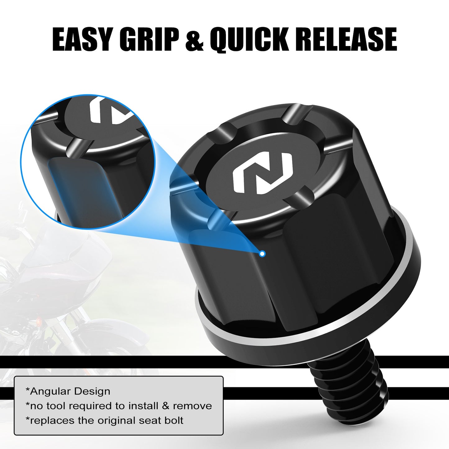 Para Harley Street Glide FLHX 2006-2023 Parafuso do Banco Traseiro Parafuso Capa Maçaneta Fat Boy FLFBS 114 Heritage Classic FLHCS 114 2018-2023