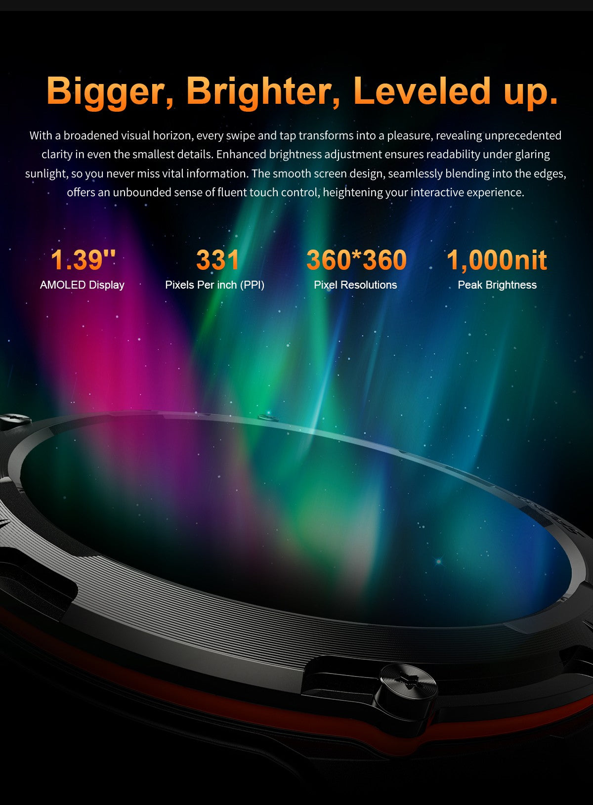 2026 Popular Outdoors GPS Sports Smart Watch Masculino Tela AMOLED Bússola à Prova D'água 500mAh NFC Chamada HD Smart Watch Para Homens T-REX 3