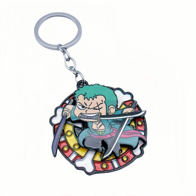 Chaveiros de mochila de anime de One Piece Luffy, Chopper, Zoro, Nami, Sanji, pingentes de chaveiro decorativos de personagens de desenho animado