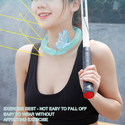 Summer Cooling Neckband Reusable Portable Outdoor Sports Icy Neck Cooler for Men Women