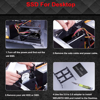 CeaMere 10-5PCS SSD de 2.5 480GB 512GB 1TB 120GB 240GB 256GB Disco Rígido Interno de Estado Sólido para Computador Frete Grátis