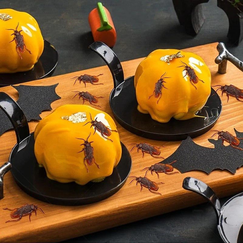 12/24pcs Halloween Simulation Bug Cockroach Spider Centipede Scorpion Plastics Prank Bug Funny 2025 Halloween DIY Decoration
