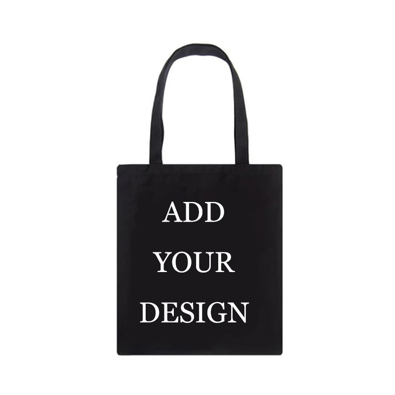 Customized Canvas Bags Shopper Shoulder Bag Big Women Designer Handbags Shopping Tote Casual Woman Students Beach Bag