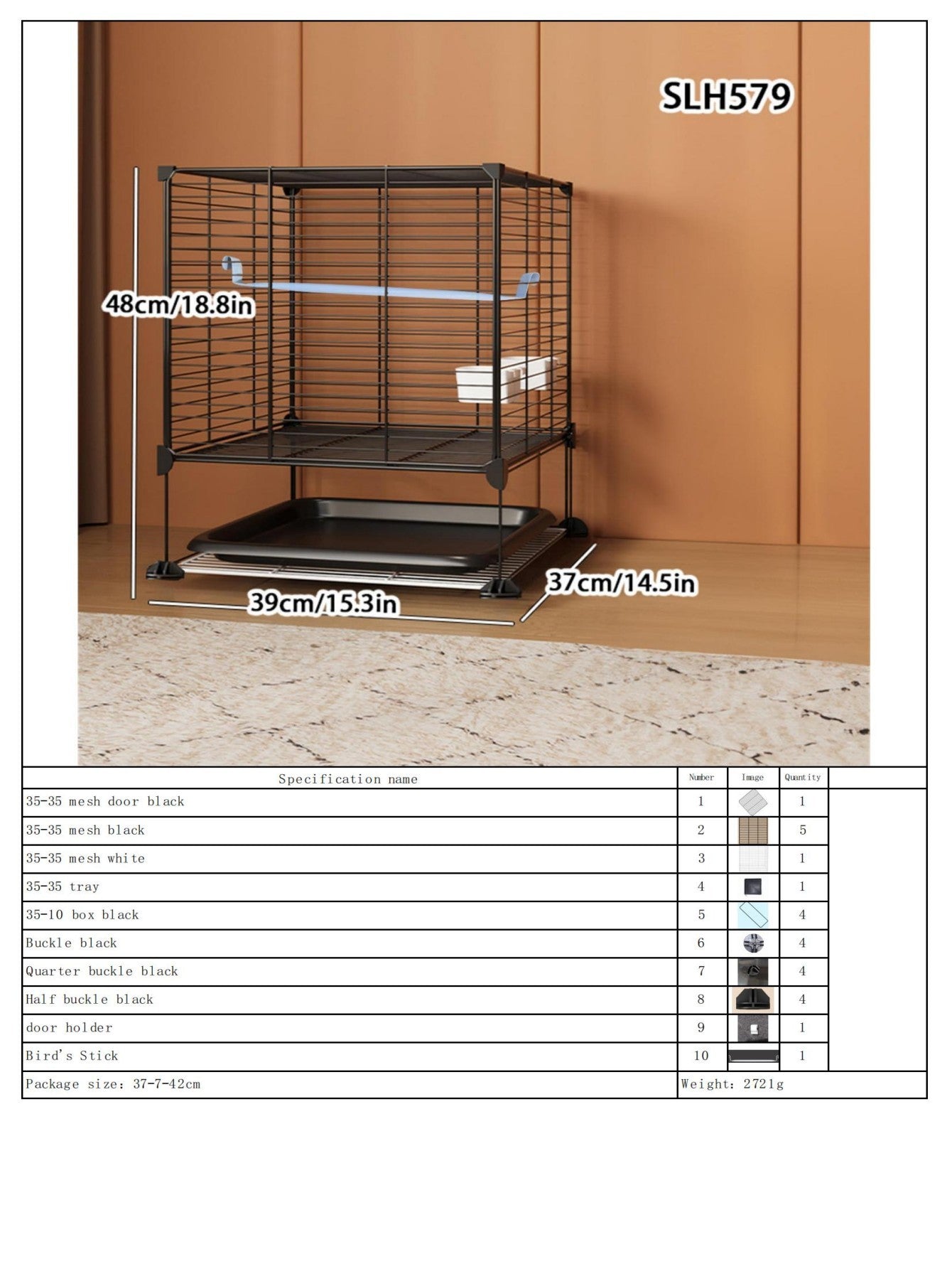Gaiola Grande para Papagaios, Montagem DIY para Uso Doméstico, Ninho de Pássaro de Malha de Arame com Poleiro e Tigela, Adequada para Periquitos, Calopsitas, Mainás e Tentilhões
