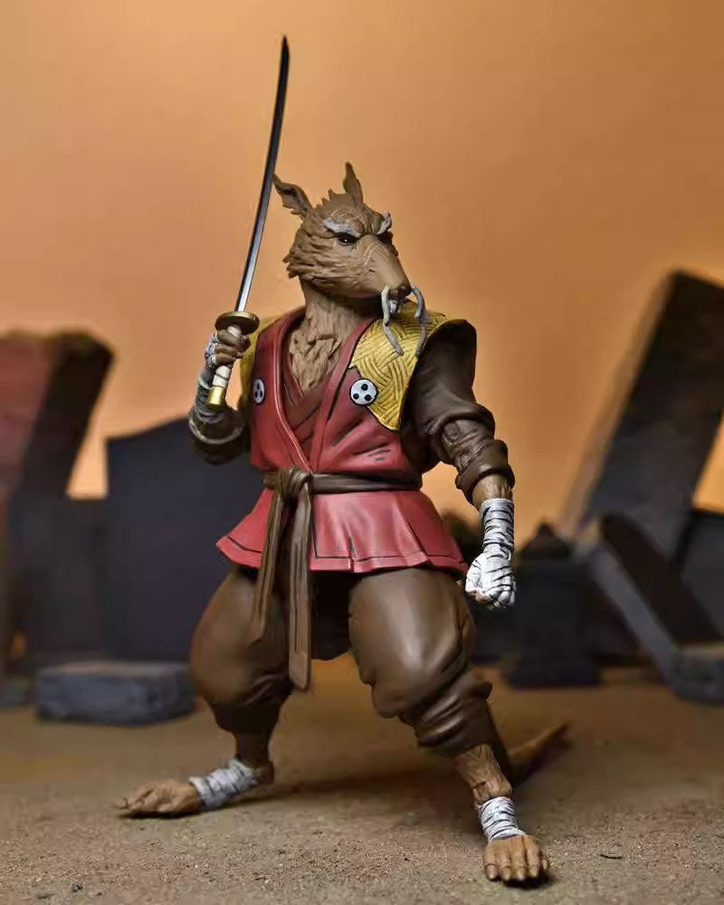 Original NECA 54351 The Last Ronin Figura de Ação Ultimate Splinter Colecionável de 7 polegadas