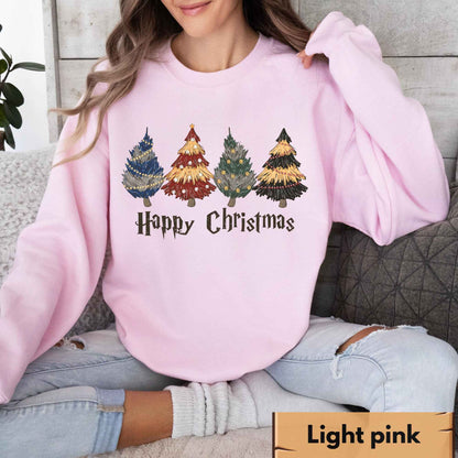 Moletom com Capuz Harry Potter Escola de Magia e Bruxaria Árvore de Natal Outono/Inverno Casual Adequado para Homens e Mulheres