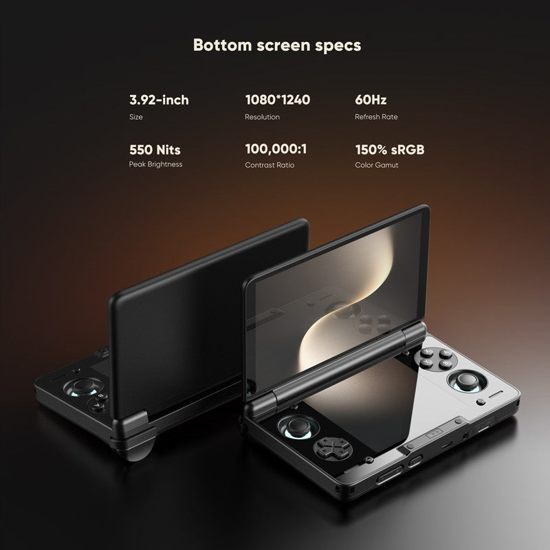 AYN Thor Android Handheld Dual Screen Clamshell 6'' AMOLED Screen 1080p Gaming Entertainment Device
