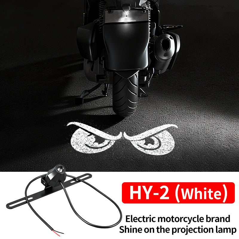 Luzes de Projeção Traseira de LED para Motocicleta Olho de Diabo Luzes de Chão para Veículos Elétricos Luzes Ambiente de LED Luz de Aviso de Alto Brilho