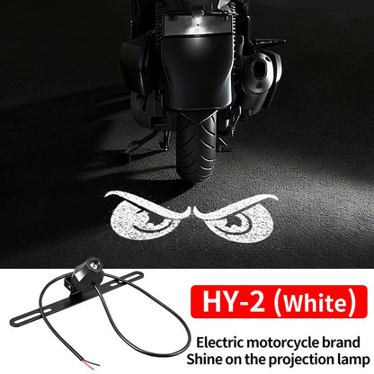 Luzes de Projeção Traseira de LED para Motocicleta Olho de Diabo Luzes de Chão para Veículos Elétricos Luzes Ambiente de LED Luz de Aviso de Alto Brilho