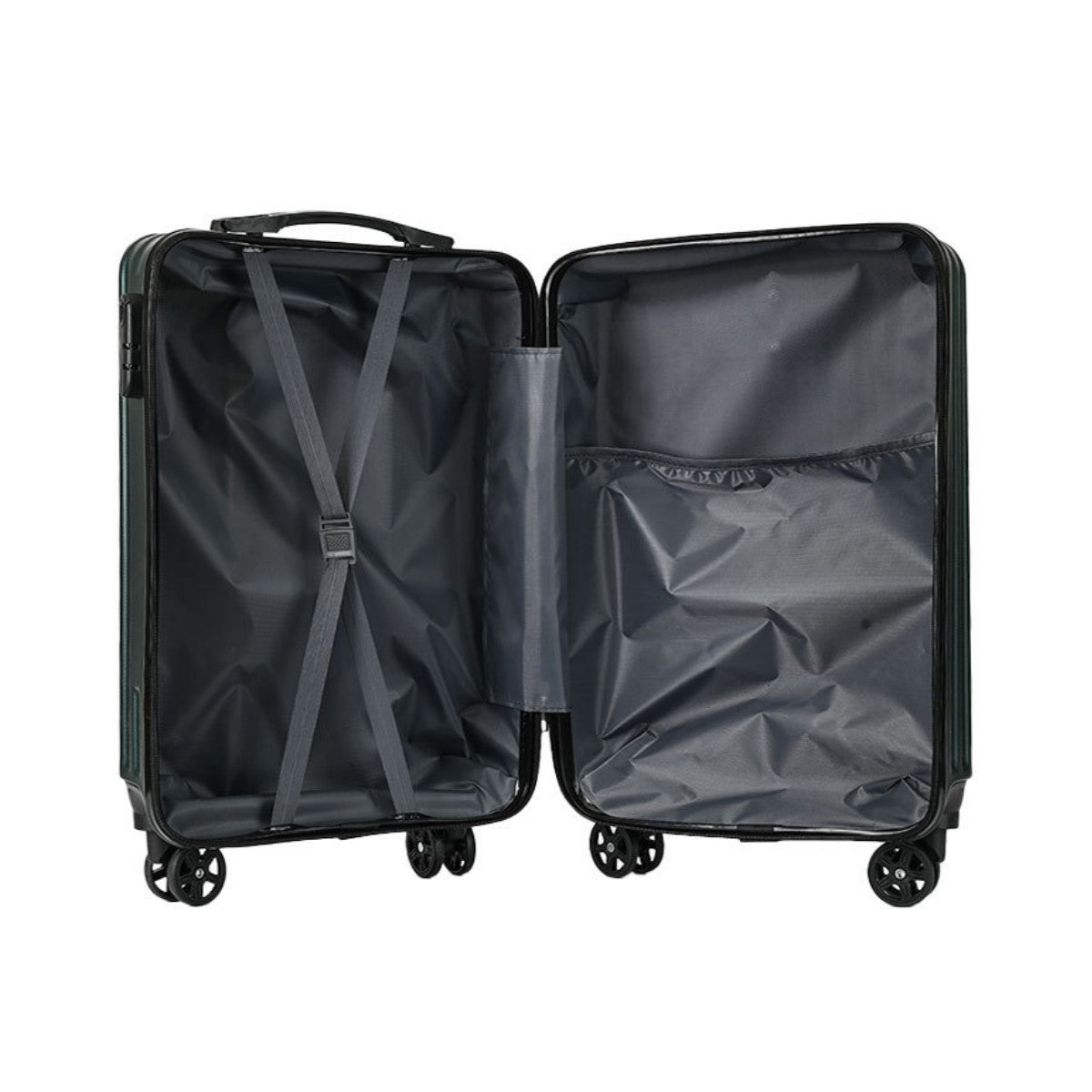 Mala Nova de 20 Polegadas, Bagagem de Mão (Carry-On), Material Rígido (Hard Shell) de PC Espessado, Resistência à Compressão de Alta Força, Adequado para Homens e Mulheres