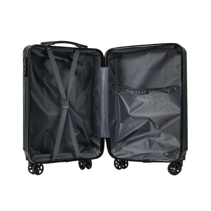 Mala Nova de 20 Polegadas, Bagagem de Mão (Carry-On), Material Rígido (Hard Shell) de PC Espessado, Resistência à Compressão de Alta Força, Adequado para Homens e Mulheres