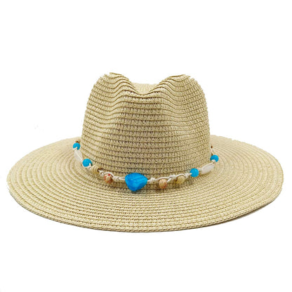 Rose Red Summer Straw Hat Jazz Top Visor Hat New Accessories Outdoor Summer Visor Beach Hat  sombreros