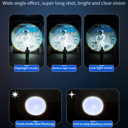 Super Bright Spotlight Long Range LED Flashlight With 26800 Parallel Battery Rechargeable Lamp Tactical Torch Waterproof Lantern