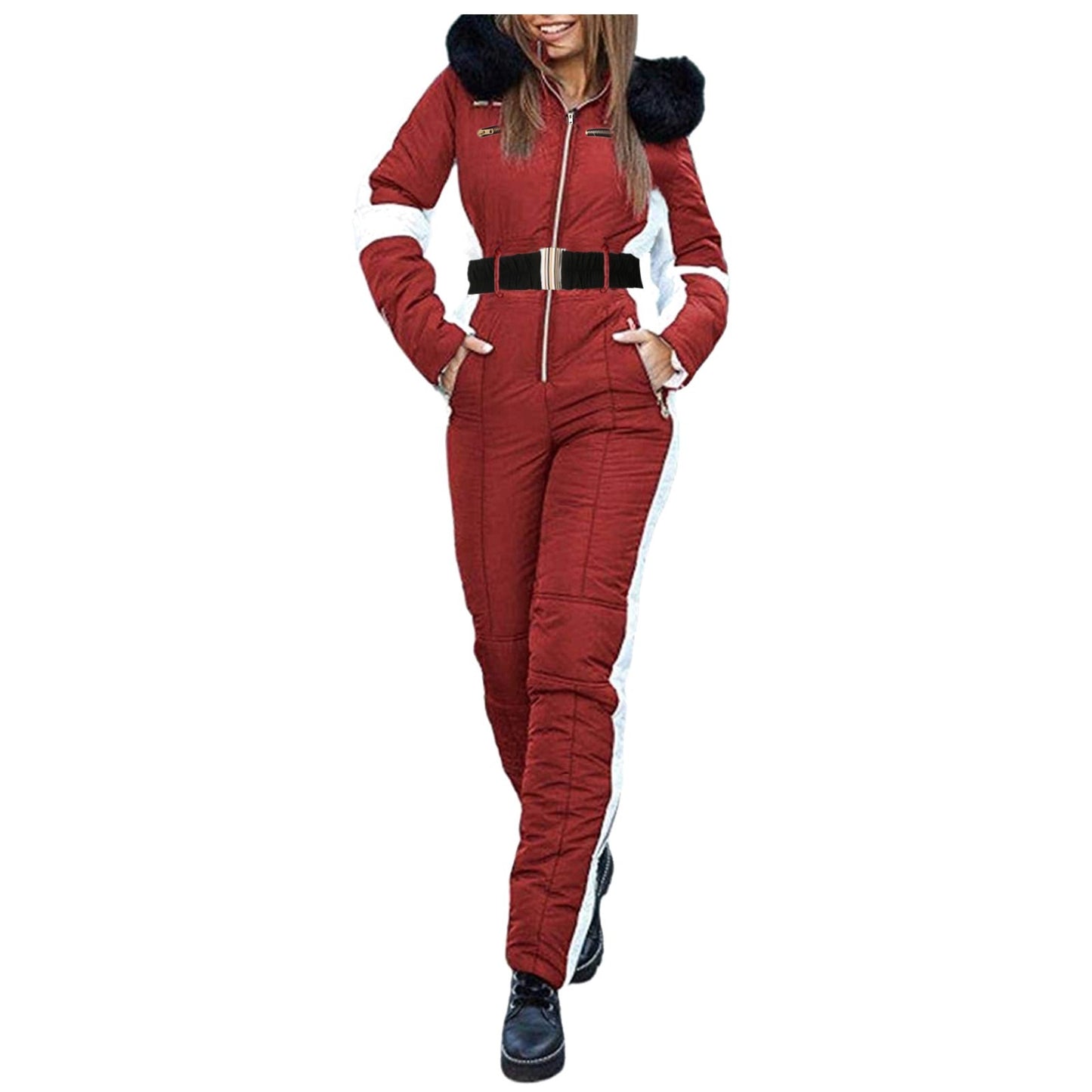 Women'S Winter Jackets Parkas 2024 Women'S Winter Outdoor Sports Jumpsuit ' With Removable Outdoor Sports Soft ??????? ???????