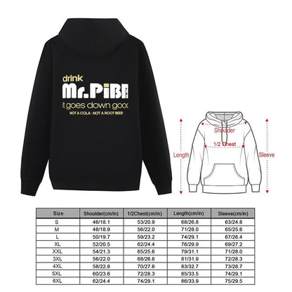Drink Mr Pibb // Vintage 80s Distressed Style Hoodie fashion men anime clothes blouse aesthetic clothing men's oversize hoodie