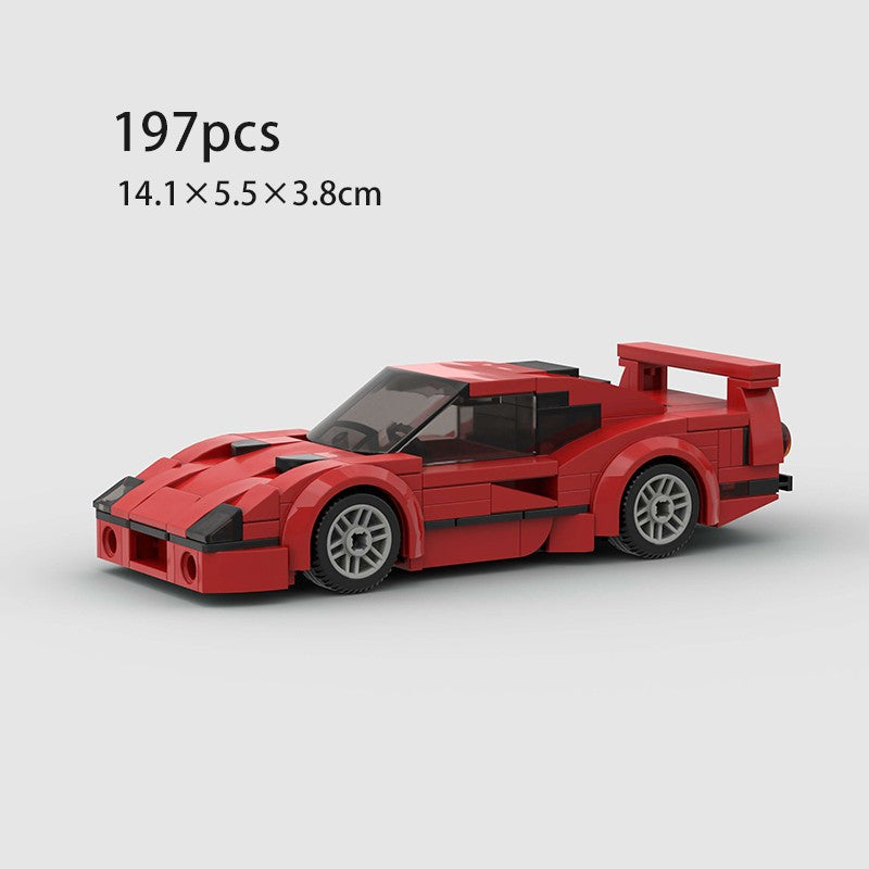 MOC Carro Esportivo de Corrida Veículo Cidade Speed Racer Modelo Técnico Blocos de Construção Tijolos Supercarro F1 Brinquedos Infantis Presentes para Meninos NSX